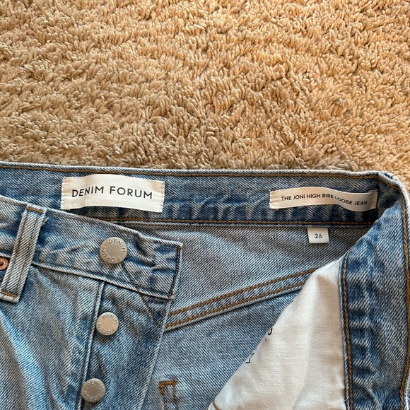 DENIM FORUM JONI HIGH RISE LOOSE JEANS - 26 - Picture 4 of 5